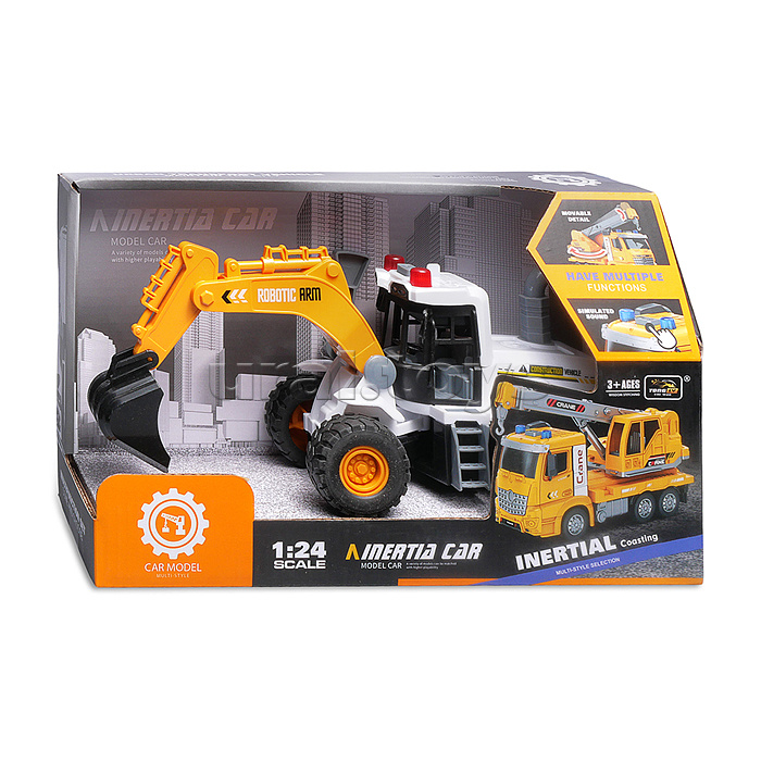 Трактор "МегаСтроитель" в коробке