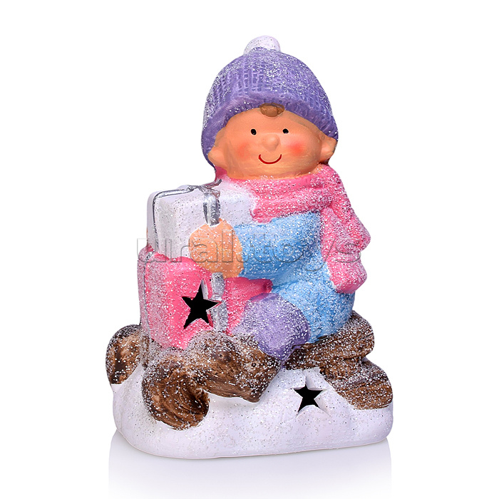 Украшение новогоднее "Новогодние санки" 12.7*8.4*15.5см