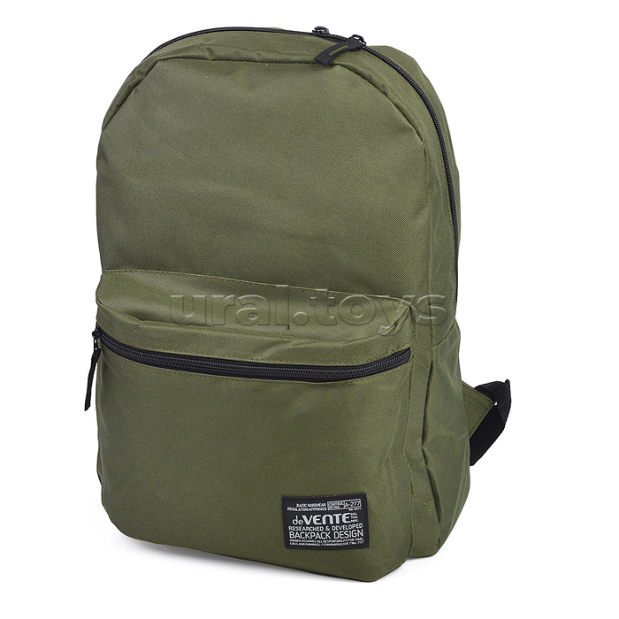Рюкзак "Khaki" подростковый 40x29x17 см (14 л) 250 г, 1 отделение на молнии, 1 передний карман, темно-зеленый Рюкзак "Khaki" подростковый 40x29x17 см (14 л) 250 г, 1 отделение на молнии, 1 передний карман, темно-зеленый