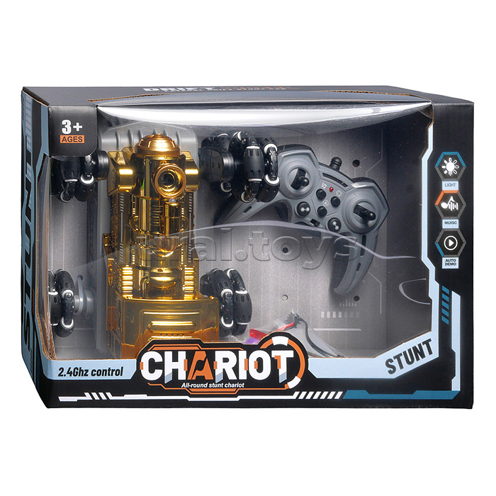 Машина "Супер-вагон" р/у, 27 MHz, с дымом, в коробке