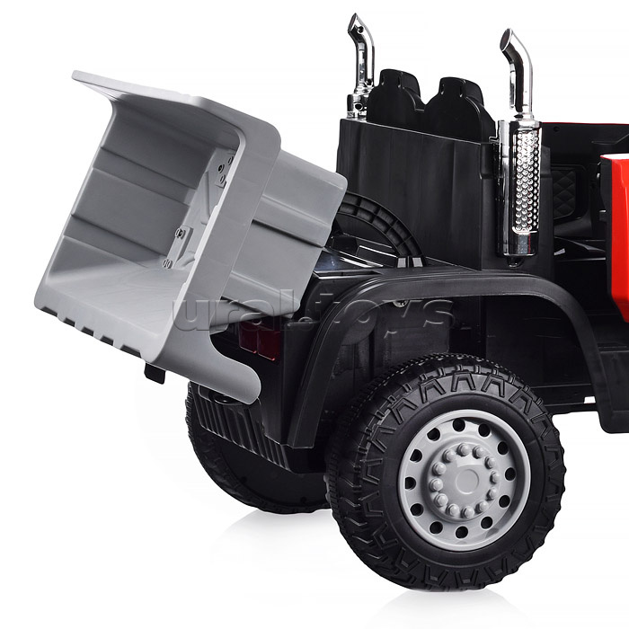 Электромобиль "Супер Трак" на аккумуляторе, с р/у управлением, в коробке (красный)