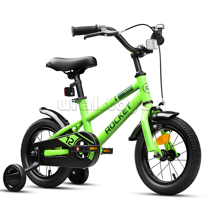 Велосипед 12" Rocket Gloss, цвет зеленый