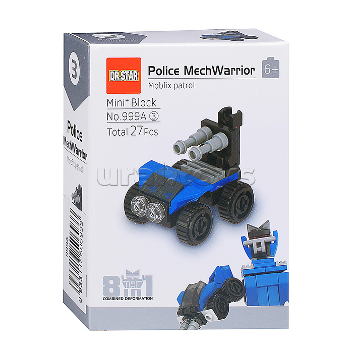 Конструктор "Полицеский робот" в коробке
