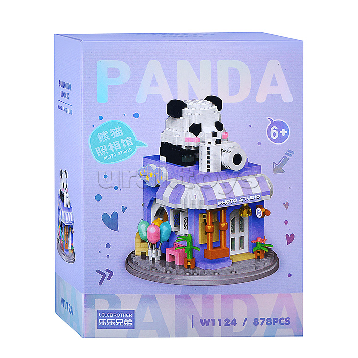 Конструктор "Панда-фотостудия" (878 дет.) в коробке