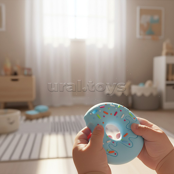 Игрушка -грызунок "Пончик"