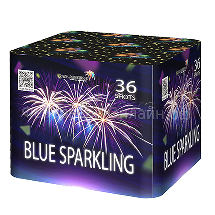 Батарея салютов "Blue Sparkling" (1,2" х 36 залп.) * в кор. 4 шт. Срок до 01.02.30