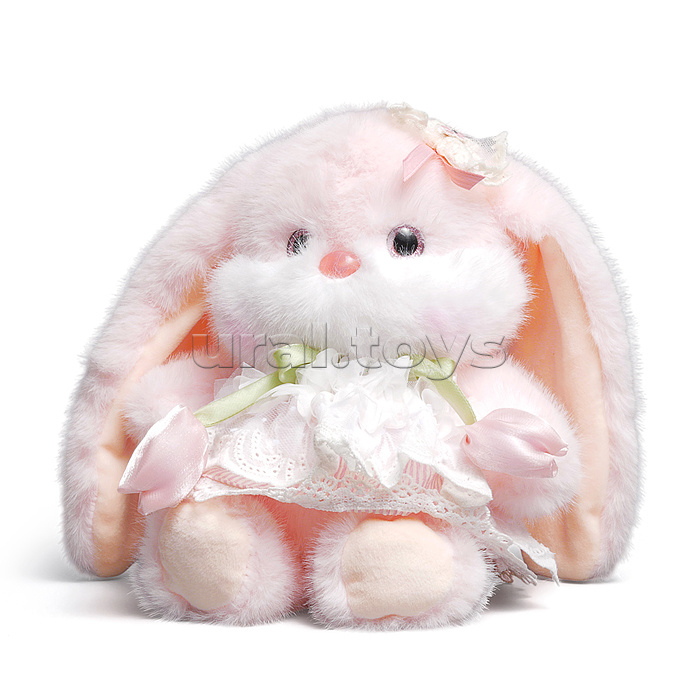 Мягкая игрушка "Заяц в платье" 25 см