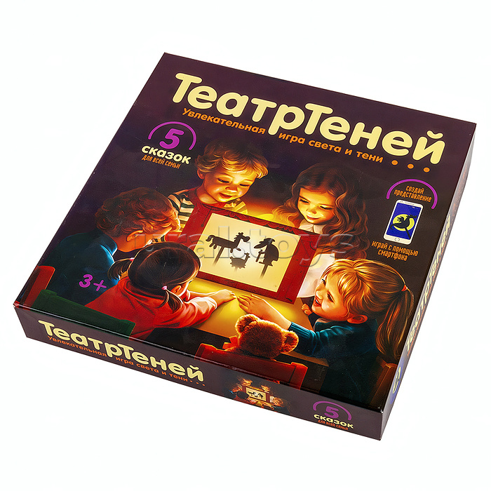 Игра настольная "ТеатрТеней" Театр на столе (5 сказок)