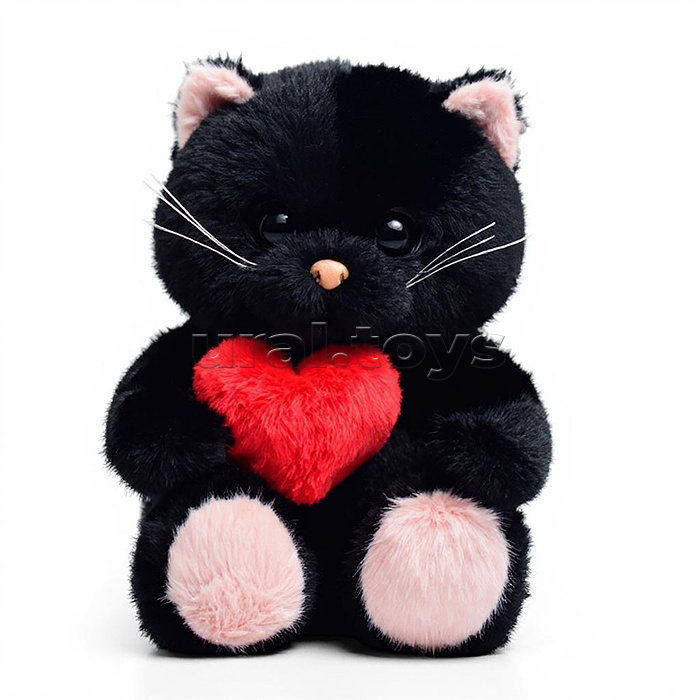 Мягкая игрушка "Кот с сердечком" 22 см