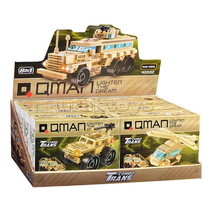 Конструктор 42202 8-в-1 "Бронированная боевая машина" в коробке