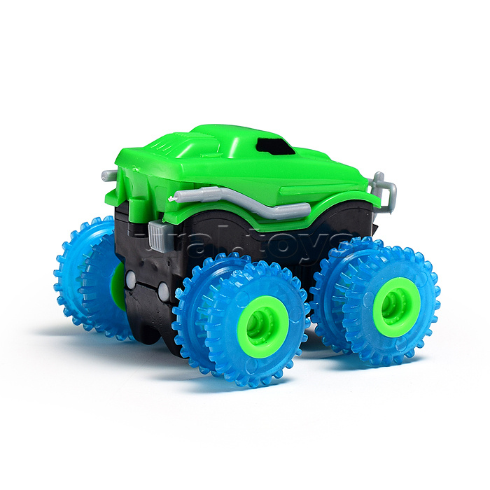 Машина-трюкач на батарейках, в коробке