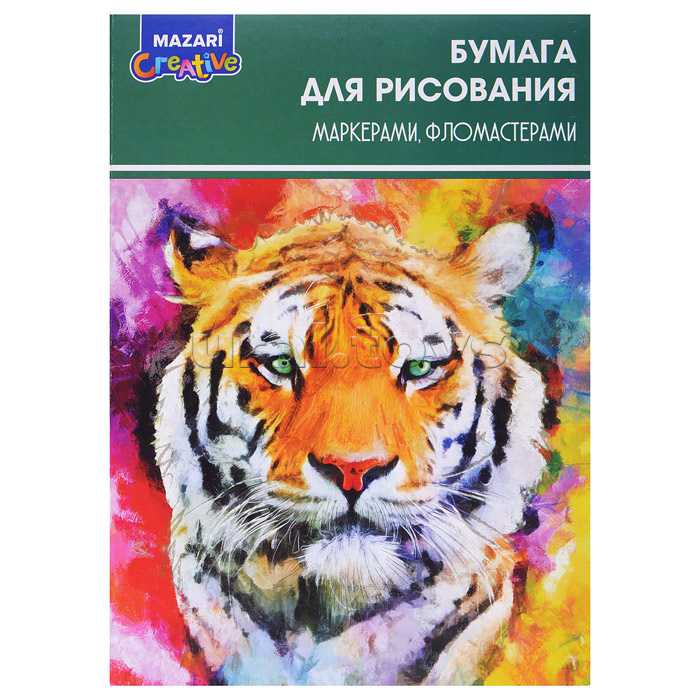 Бумага для рисования маркерами, фломастерами. А4. 10 листов. 200г/м2
