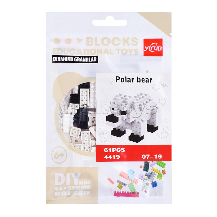 Конструктор "Животные" в ассортименте, в пакете