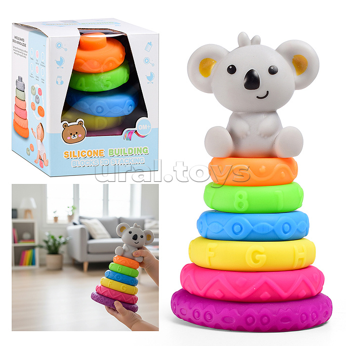 Пирамидка "Милые зверюшки" в сетке