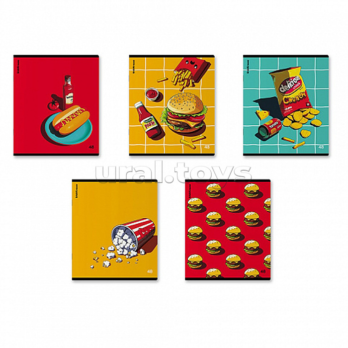 Тетрадь 48л. клетка "Cheat Meal" твин-лак