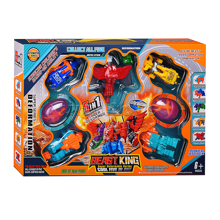 Робот трансформирующийся в динозавра, в коробке