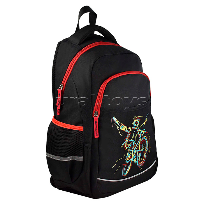 Рюкзак школьный "Байк трек" (29х43х14,5 см, полиэстер, шелкография, 1 отделение)
