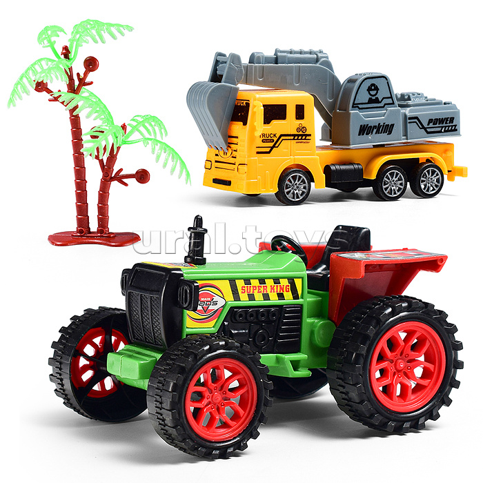 Машина "Трактор с автоцистерной" под колпаком