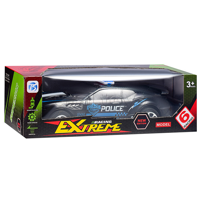 Машина "Экстрим" п/у, в коробке (чёрная, красная, белая)