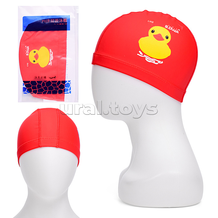 Шапочка для плавания с рисунком, в ассортименте, в пакете