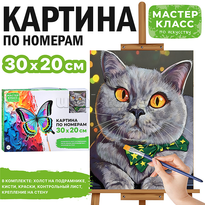 Картина по номерам "Любопытство" 30х20 см.