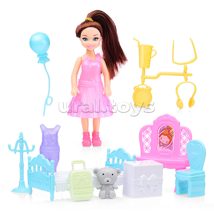 Кукла с аксессуарами, в пакете