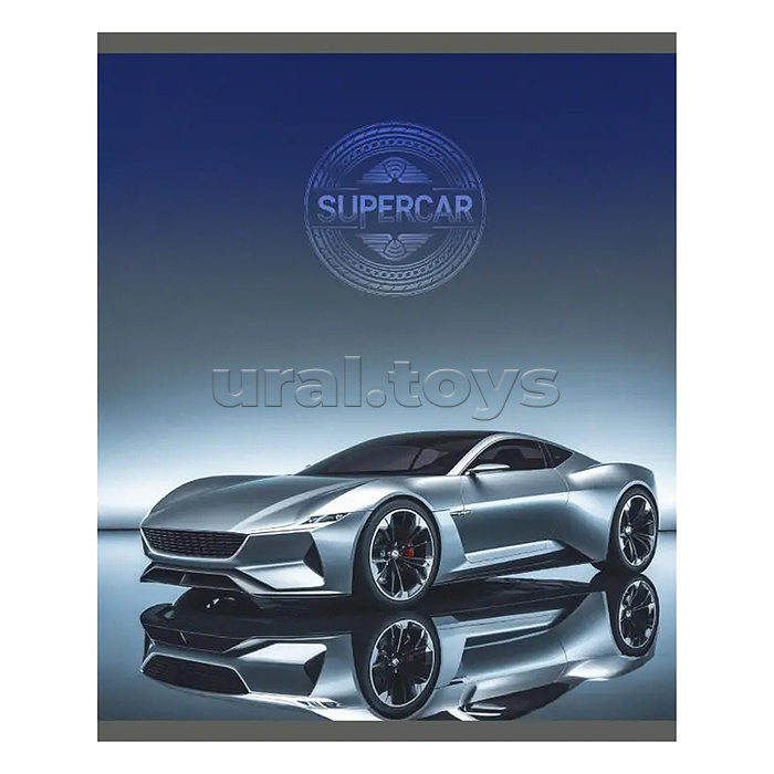 Тетрадь 48л. клетка "SuperCar" А5 скрепка