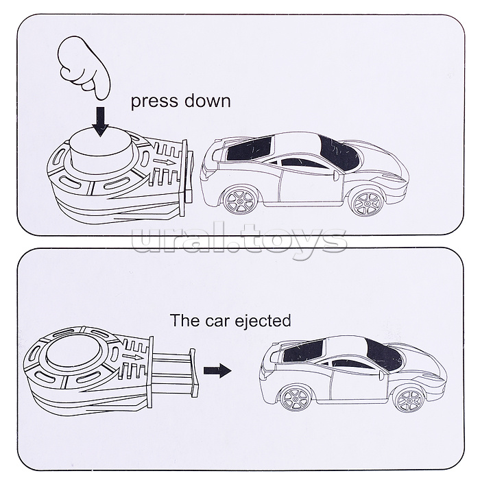Набор машин "Пожарные" с запускающим устройством, на листе Набор машин "Пожарные" с запускающим устройством, на листе