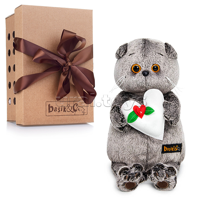 Кот Басик с весенним сердцем