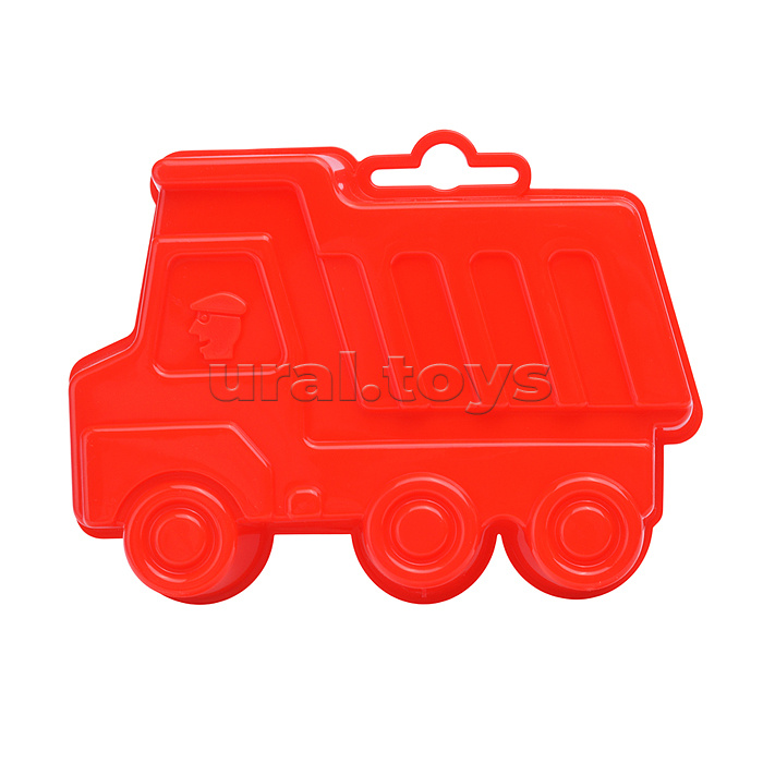 Набор №119: ведро с наклейкой, лопатка №5, грабельки №5, формочки (самосвал + паровоз)