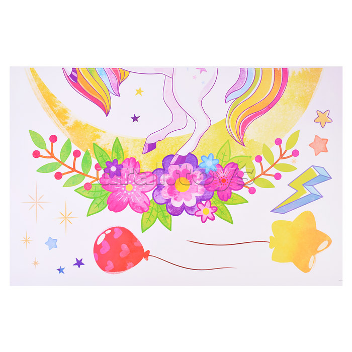 Интерьерная наклейка "Unicorn" 60x90 см, ПВХ, в пластиковом пакете с блистерным подвесом