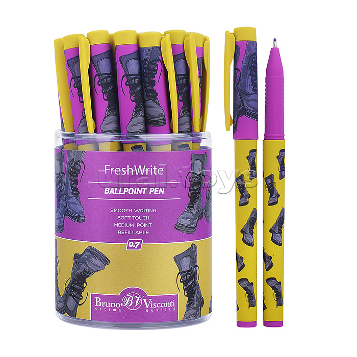 Ручка "FreshWrite. Boots. Синие ботинки" шариковая 0.7 мм, синяя Ручка "FreshWrite. Boots. Синие ботинки" шариковая 0.7 мм, синяя