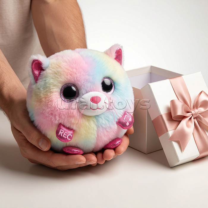 Кот "Милый котик" свет, звук, в коробке