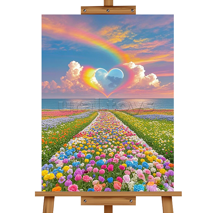 Мозаика алмазная "Цветочная поляна" 40*50см.