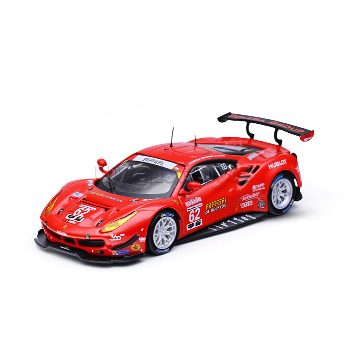 Гоночная машинка die-cast Ferrari - 488 GTE 2017, 1:43,  красная