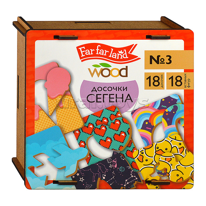 Лото "Досочки Сегена" № 3 (18 карт. 18 эл) Far far land Wood