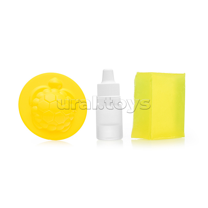 Мыло своими руками цветное, в банке "Ананас"