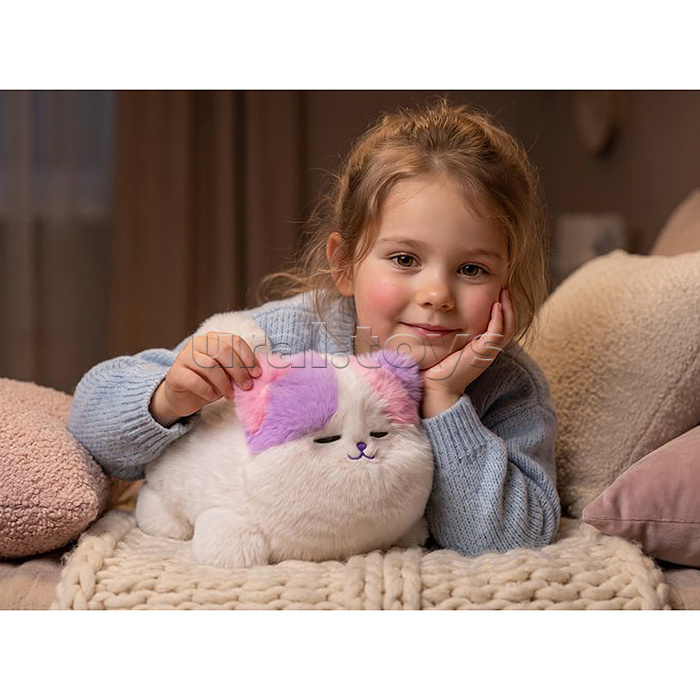 Мягкая игрушка "Кошка-мурлыка" интерактивная, в коробке