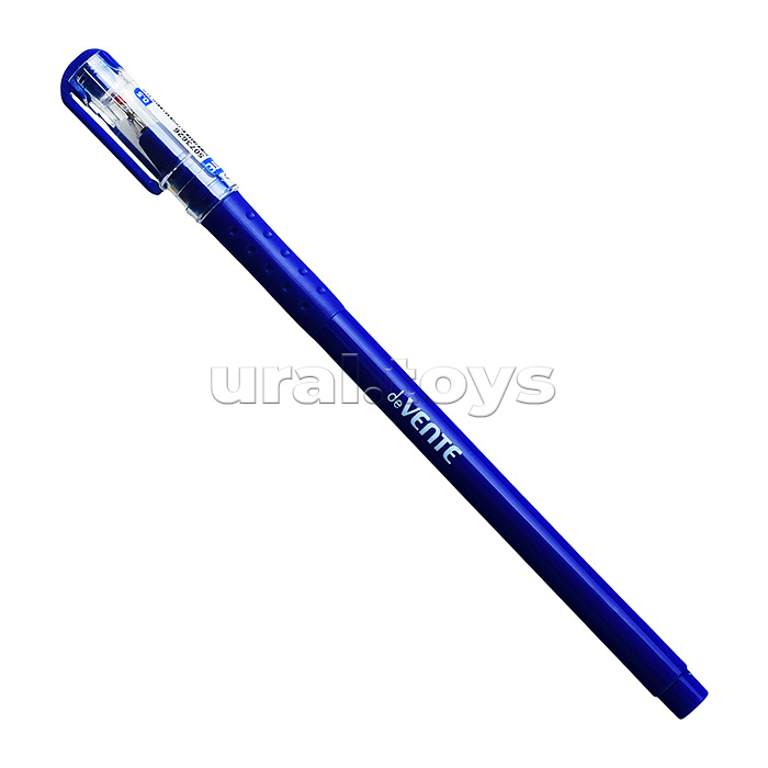 Ручка шариковая "EasyLine" d=0,5 мм, ультра гладкое письмо, чернила на масляной основе, синий корпус, рифлёная грип-зона, индивидуальная маркировка, в картонной коробке, синяя