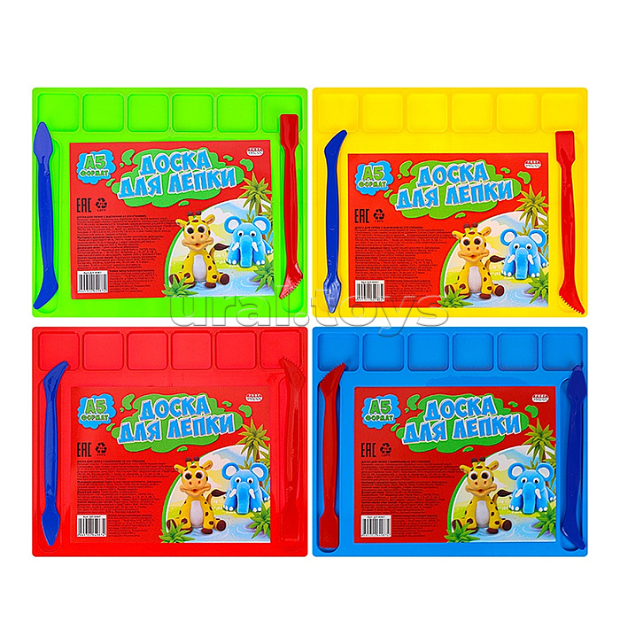 Доска для лепки с выемками А5 + 2 стека