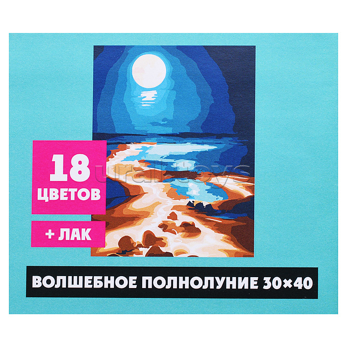 Картина по номерам "Волшебное полнолуние" 30х40