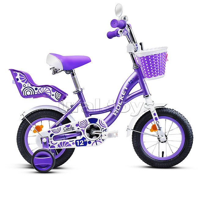 Велосипед 12" Rocket Candy, цвет фиолетовый