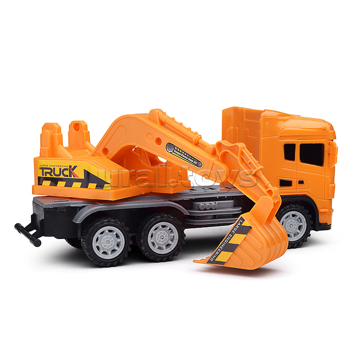 Набор с дорожными знаками "Строительная техника" , в коробке