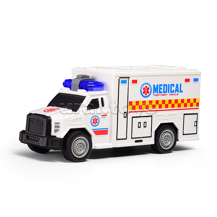 Машина "Служебное авто" 1:20 (свет, звук) в коробке