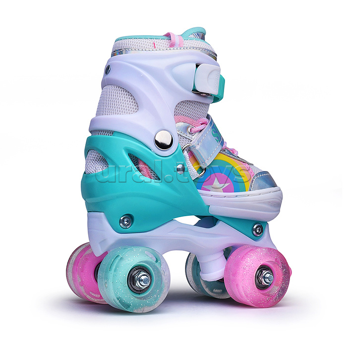 Ролики детские, размер S, 4 колеса (цвет зеленый)