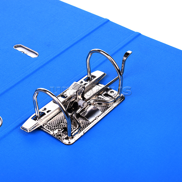 Папка с арочным механизмом A4 50 мм PP двусторонний разобранная, металлическая окантовка, запечатка форзаца, наварной карман с этикеткой, голубая