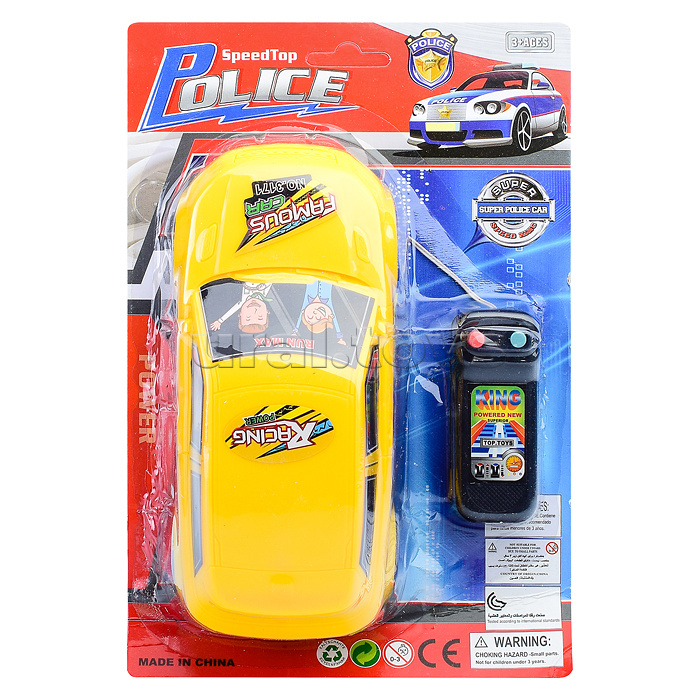 Машина "Известый гонщик" на д/у, на листе