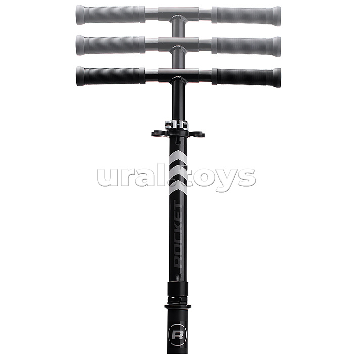 Самокат детский ROCKET, алюминиевый, колеса PU, 145 мм, черный