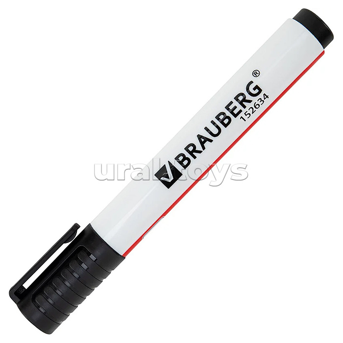 Маркер стираемый для белой доски черный "Ultra whiteboad marker" 3 мм, с клипом