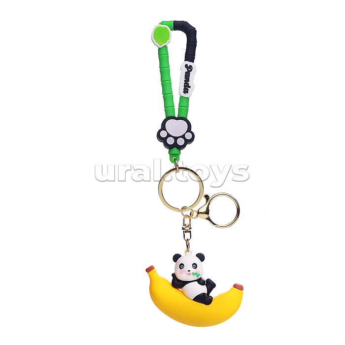Брелок "Панда на фрукте" (микс)